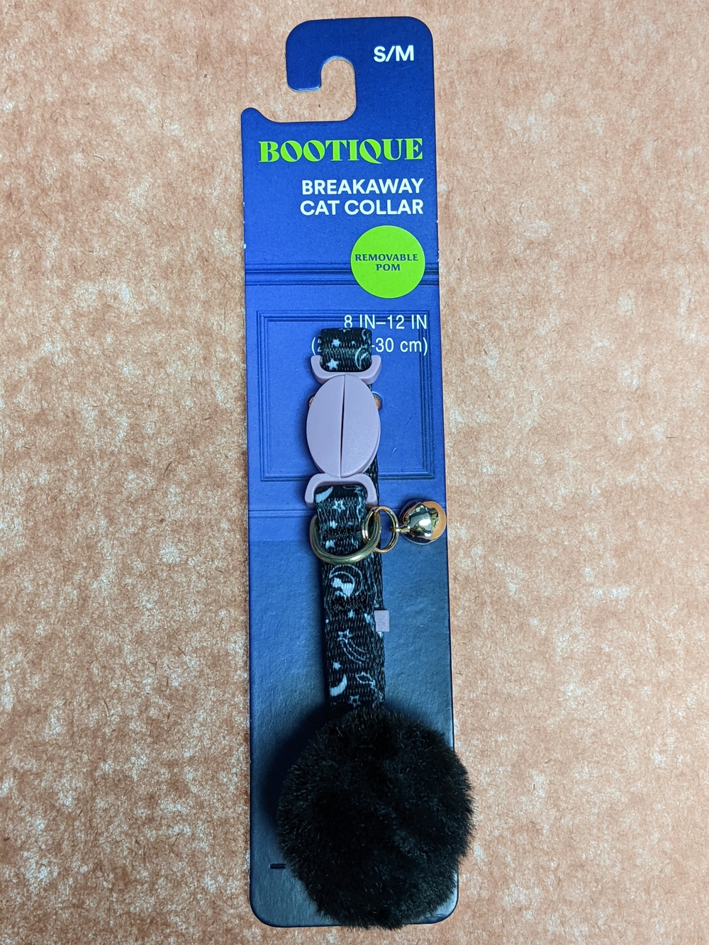 Bootique Breakaway Cat Collar - Size S/M - Black & Pink - New